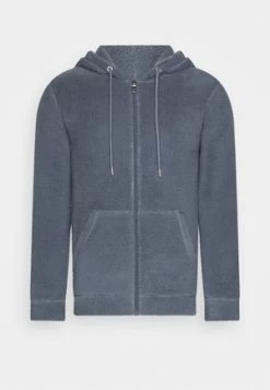 Pier One BORG ZIP-UP JACKET - Fleecejacke - Dark Green -Pier One 011099493b5240efb0f14d67b8673274