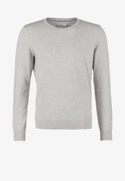 Pier One BASIC CREWNECK - Strickpullover - Light Grey -Pier One 164460f190b04ae58b2180589ab3c026