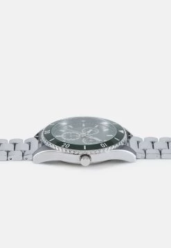 Pier One UNISEX - Uhr - Silver-coloured/green -Pier One 3868a74b129c47a4a44c8eaf55047ceb