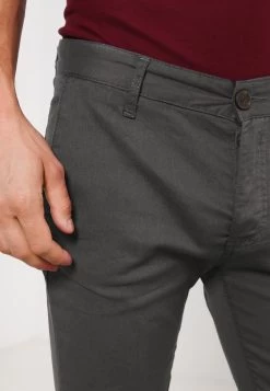 Pier One SLIM FIT CHINO - Chino - Dark Grey -Pier One 57afc5e7d2fb4fccb50811bdf725c68c