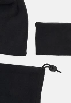 Pier One FLEECE UNISEX SET - Mütze - Black -Pier One 61e91d97a5ca421f93169d4ff34a76b8