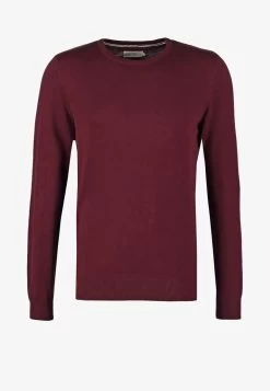 Pier One BASIC CREWNECK - Strickpullover - Bordeaux -Pier One 85d6d8a383134993bde44fb81e406306
