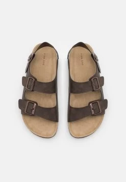 Pier One UNISEX - Riemensandalette - Dark Brown -Pier One a689817c07e34f47aa63a98de89f094a