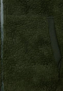 Pier One BORG ZIP-UP JACKET - Fleecejacke - Dark Green -Pier One b36b213309db429a9a051cbae9dee2b1