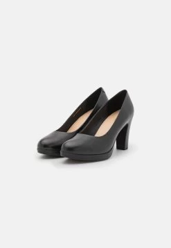 Pier One LEATHER - Plateaupumps - Black -Pier One cb9dcb9e5ca84540a8855df09b5d8b0c