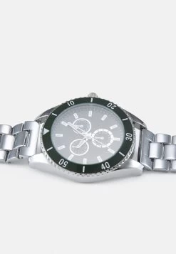 Pier One UNISEX - Uhr - Silver-coloured/green -Pier One cd939269d4a648bcae4e5d43b23c8847